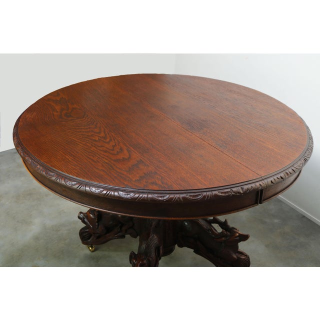 Antique French Oak Oval Dining Table, 1860 For Sale - Image 12 of 13