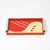 This striking Art Deco églomisé tray, crafted in America circa 1935, is a perfect example of the bold graphic design and...