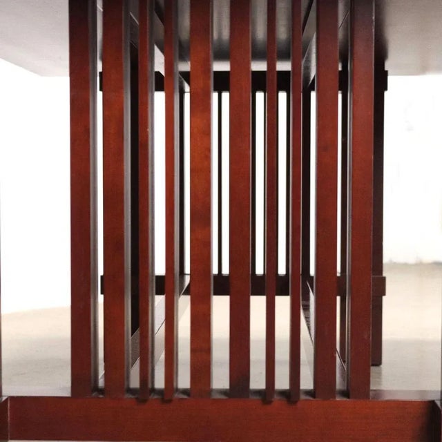 Wood Cherry Taliesin Table from Cassina, Italy, 1989 For Sale - Image 7 of 10