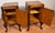 1930 French Satinwood Pair of Nightstands / Bedside Tables For Sale - Image 6 of 11
