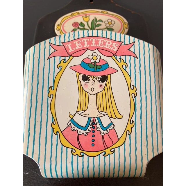 Vintage Mail Organizer Letter Holder Nippon Design, Ca. Mid 20th Century For Sale - Image 10 of 12