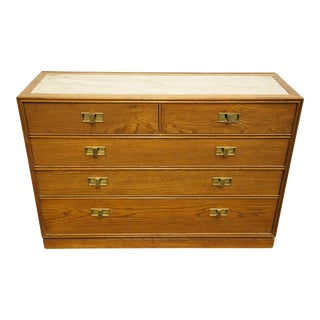 Thomasville Furniture Sierra Collection 42" Chest of Drawers W. Granite Top 18721-725 For Sale
