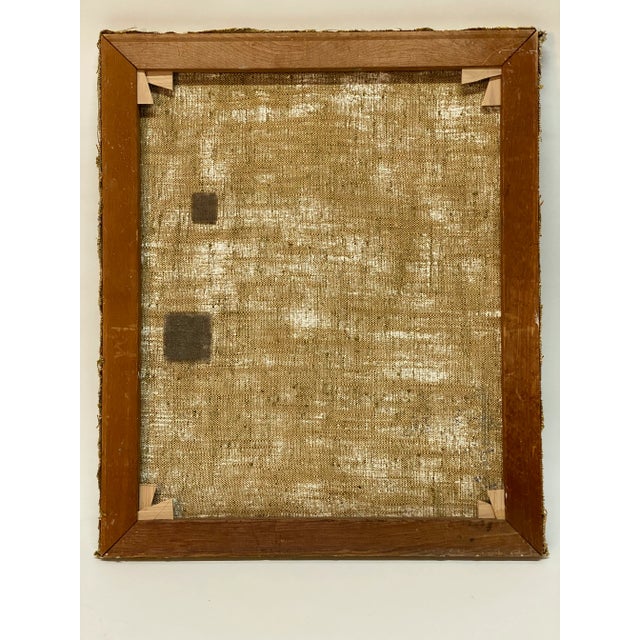 Gray 1950s Realist Portrait Painting of a Gentleman with a Mustache For Sale - Image 8 of 12