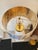 This Beautiful milk white and gold table lamp featuring a white modern shade win gold inside. This lamp is suitable for a...
