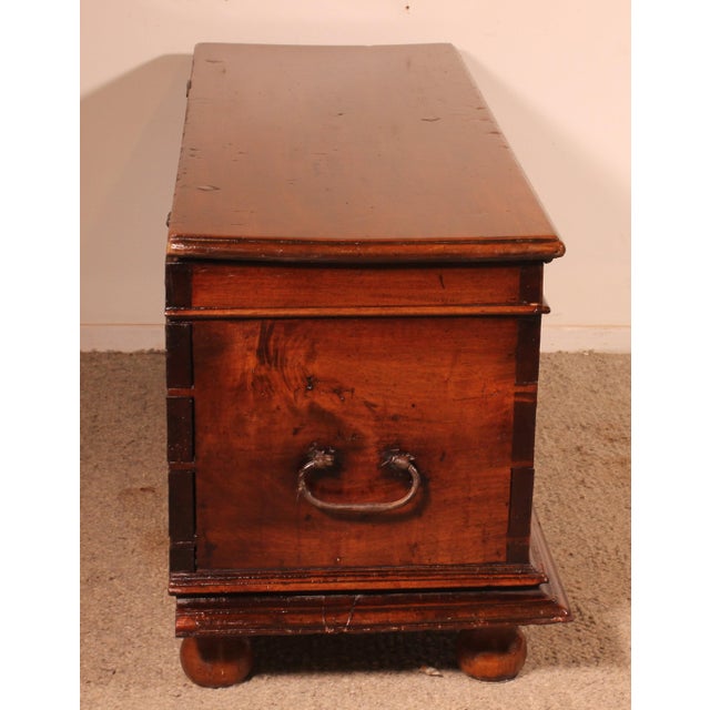 17th Century Spanish Chest in Walnut For Sale - Image 6 of 11