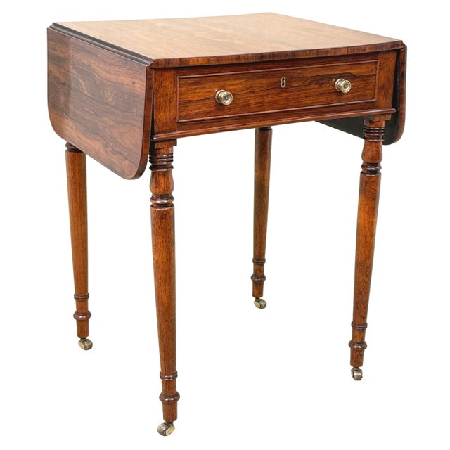 Brown Early 19th Century Regency Rosewood Pembroke Table For Sale - Image 8 of 12