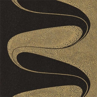 Zoffany DArcy Wallpaper in Vine Black For Sale