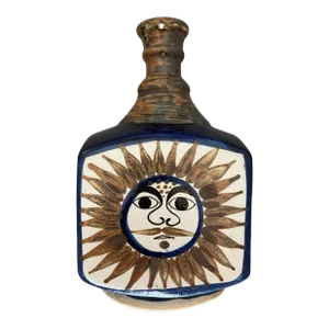 1970s Vintage Ken Edward’s Tonalá Hand Painted Vase / Bottle