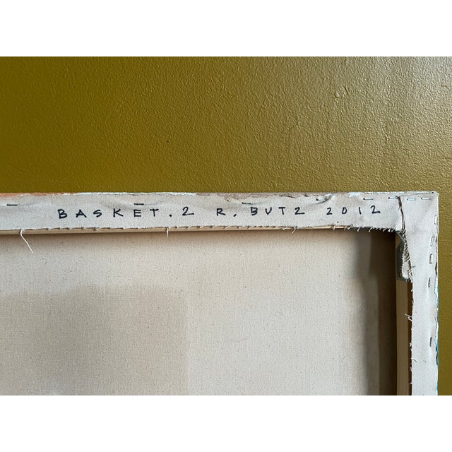 "Basket II" Abstract Geometric Oil Painting on Canvas by Richard Butz For Sale - Image 11 of 12