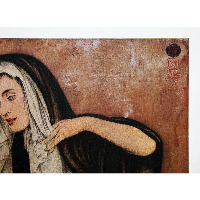 After Walter Sauer, Pleureuse, 1930, Chromotype Etching For Sale - Image 5 of 15