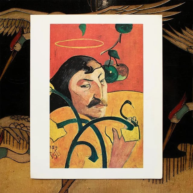 Portraiture 1977 After Paul Gauguin "Self-Portrait", Large Full-Color Print For Sale - Image 3 of 6