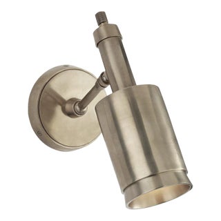 Thomas O'Brien for Visual Comfort Signature Anders Small Articulating Wall Light in Antique Nickel For Sale