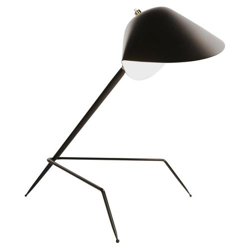 Mid-Century Modern Black Tripod Lamp by Serge Mouille For Sale - Image 9 of 9