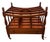 Vintage Biggs Furniture Chippendale Style Mahogany Magazine Rack For Sale - Image 10 of 10
