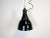 Industrial Bauhaus Black Enamel Pendant Lamp, 1930s For Sale - Image 12 of 12