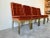 Orange Set of Four Mid- Century Brass & Orange Velvet Chenille Dining Chairs by Milo Baughman for Dia For Sale - Image 8 of 12