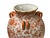 Vintage Oriental Orange Red Floral Baluster Shape Porcelain Art Vase For Sale - Image 9 of 13