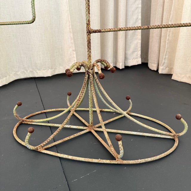 Metal 1940s Braided Metal Graduated Millinery Display Stand Hat Rack For Sale - Image 7 of 7
