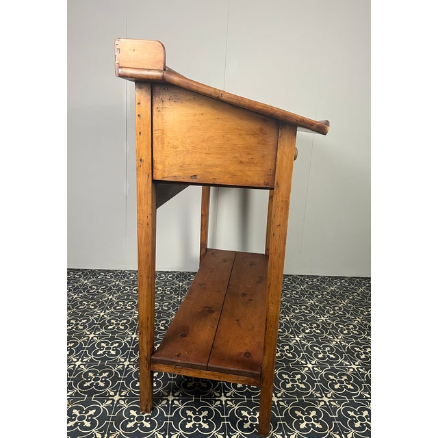 Edwardian Pitch Pine Clerk Desk For Sale - Image 9 of 17