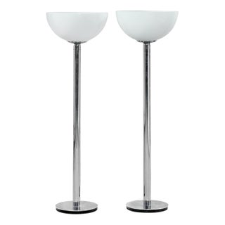 Glass and Metal Am/as Floor Lamp by Franco Albini and Franca Helg for Sirrah, 1970s For Sale
