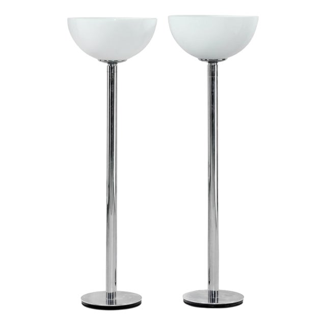 Glass and Metal Am/as Floor Lamp by Franco Albini and Franca Helg for Sirrah, 1970s For Sale