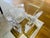 Metal Spectrum Ltd. "Washington" Lucite, Cast Brass & Beveled Glass Cocktail Table, Attributed to Jeffrey Bigelow, Circa 1985–1987 For Sale - Image 7 of 16