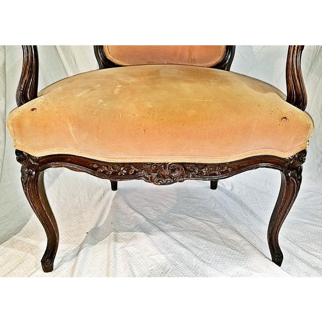 Late 19th Century French Louis-Xv Style Fauteiul Armchair For Sale In West Palm - Image 6 of 10