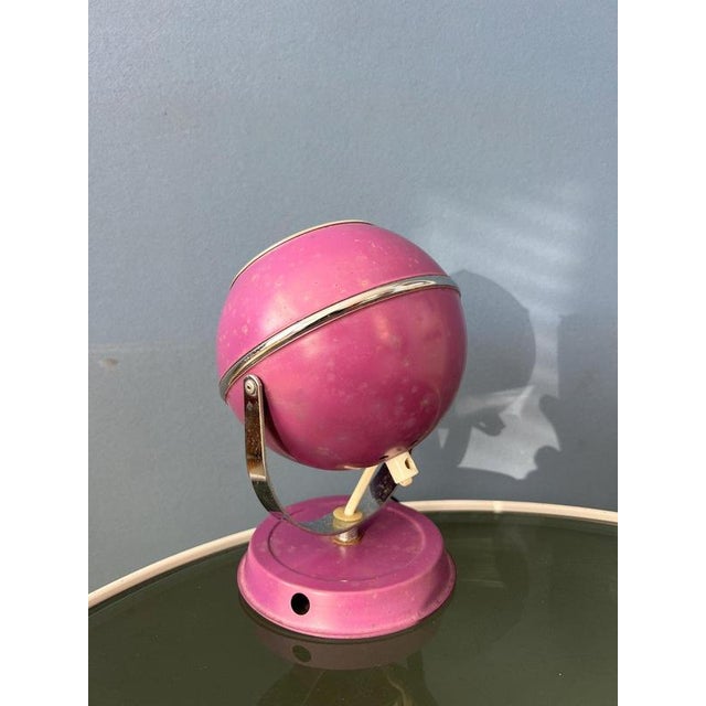 Vintage Space Age Purple Eyeball Desk Lamp For Sale - Image 6 of 11