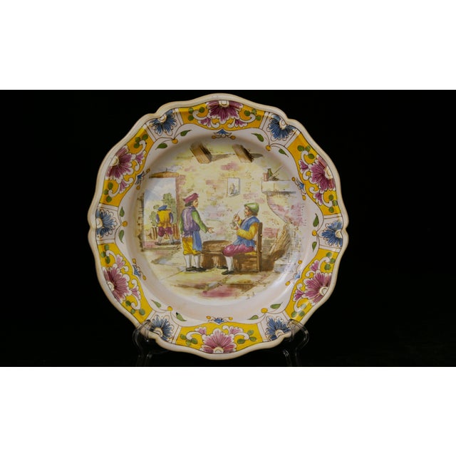 French 19th C. Lille Faience Country Kitchen Plate, France For Sale - Image 3 of 5