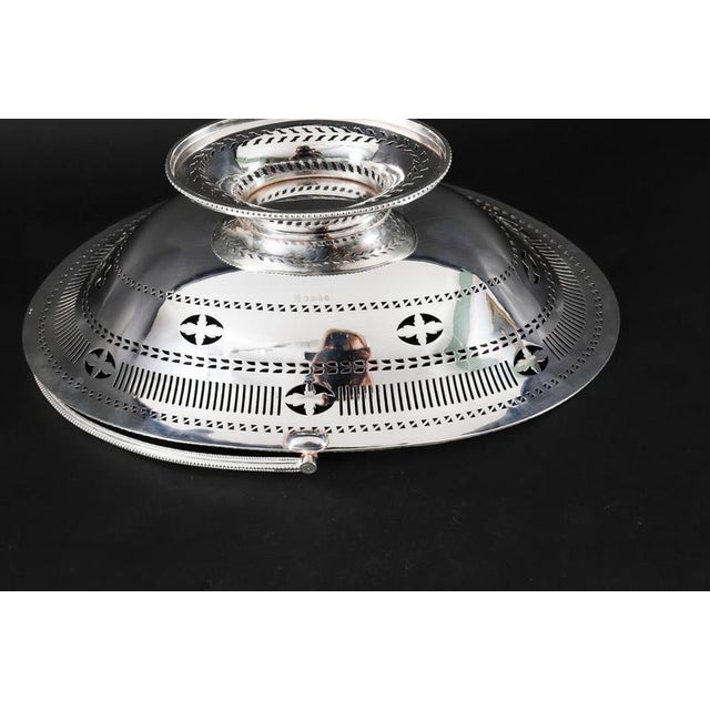 Antique Victorian Neo Classical Silver Plated Fruit Basket, 19th Century For Sale - Image 10 of 16