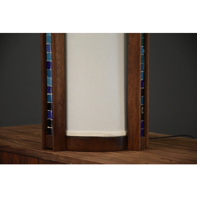 1960s John Keal Mosaic Tile Table Lamp for Modeline of California For Sale - Image 10 of 10
