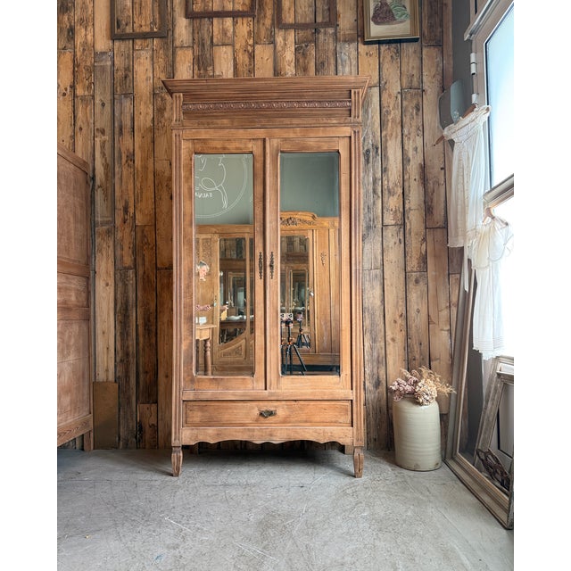 Antique Louis XVI Style Wardrobe, 1890s For Sale - Image 5 of 14