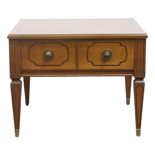 Mersman Furniture Solid Walnut Italian Mediterranean Style 26" Square Accent End Table 8716 For Sale