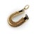 Late 19th Century Late 19th Century Victorian 14k Gold Intricate Woven Wirework Horseshoe Pendant With Diamonds For Sale - Image 5 of 10