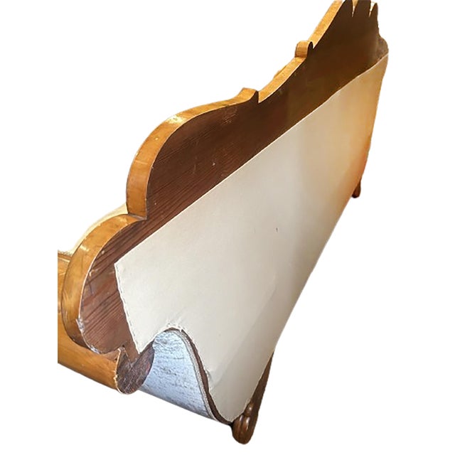 19th Century Biedermeier Trundle Sofa With Flared and Scrolled Arms For Sale In Dallas - Image 6 of 11