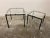 Metal Vintage Modernist Acrylic Glass and Steel Side Tables, 1980s, Set of 2 For Sale - Image 7 of 11