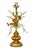 Mid-Century Hollywood Regency Italian Giltwood & Floral Tole Table Lamp For Sale In Atlanta - Image 6 of 6