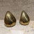 1950s Ben Seibel Brass Clam Shell Bookend Set, Mid-Century Modern, 1950s For Sale - Image 5 of 9