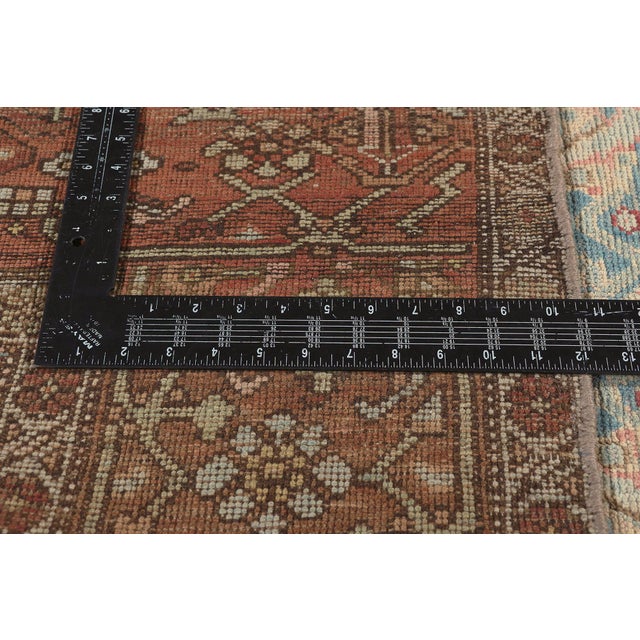 Textile Late 19th Century Persian Bijar Rug, 04'02 X 13'10 For Sale - Image 7 of 10