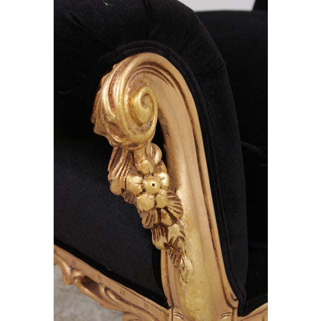 Pair of Pama Louis XV Style Gold Benches For Sale - Image 12 of 15