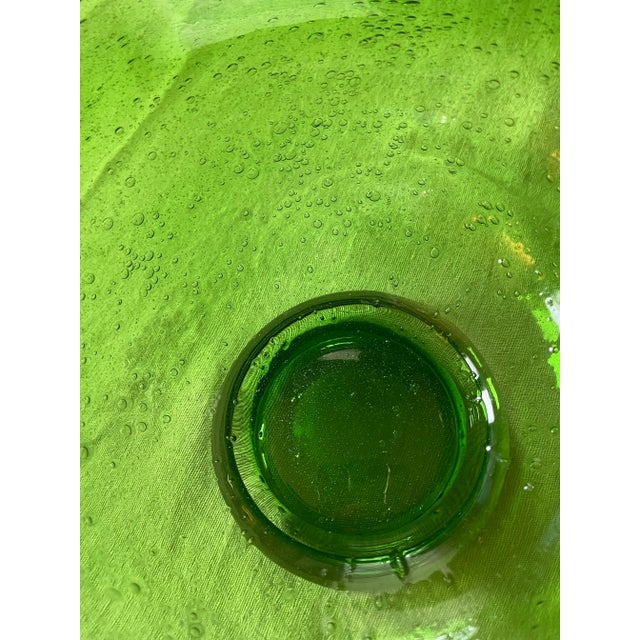 1970s Mid-Century Modern Mexican Art Glass Controlled Bubble Bowl For Sale - Image 5 of 10