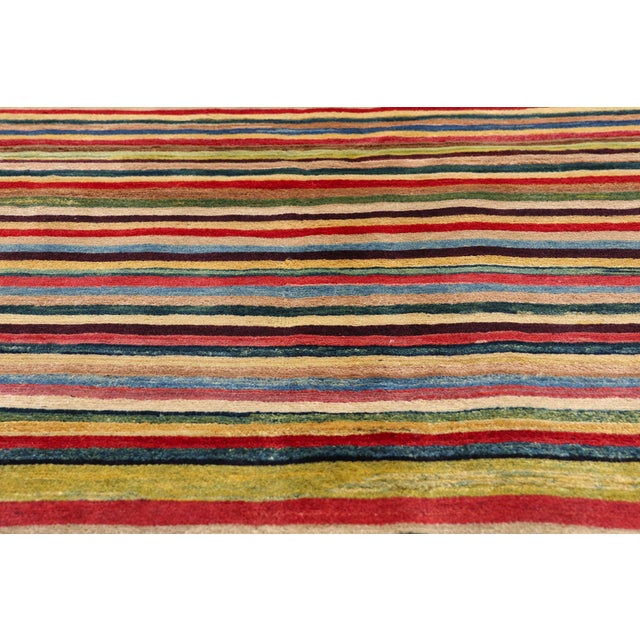 Late 20th Century Vintage Persian Gabbeh Rug, 04'07 X 06'05 For Sale - Image 5 of 10