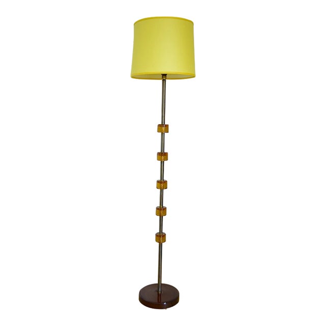 Floor Lamp by Carl Fagerlund for Orrefors Sweden, 1970s For Sale