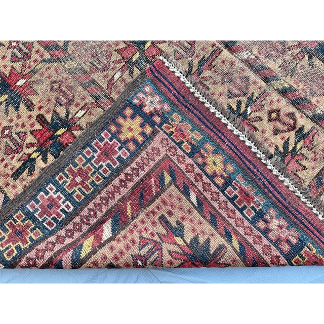 Antique Camel Serab Hand-Knotted Wool Rug - 9'10" X 5'4" For Sale - Image 12 of 12