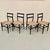 1950s Vintage Leggera Chairs in Rope and Black Wood by Gio Ponti for Cassina, 1950s, Set of 4 For Sale - Image 5 of 12