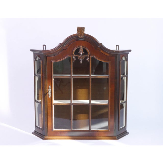 Large Vintage Wooden Wall Display with Ornament, 1960s For Sale - Image 9 of 9