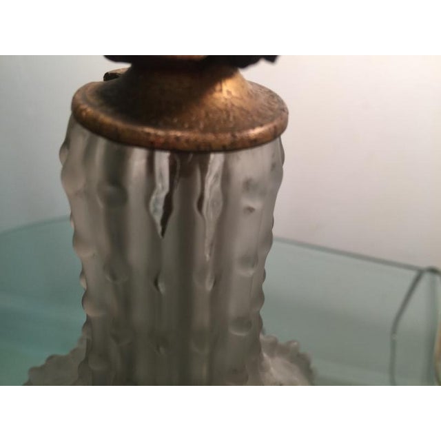 Mid 20th Century Lalique "dentelle" Lamps - a Pair For Sale - Image 5 of 11