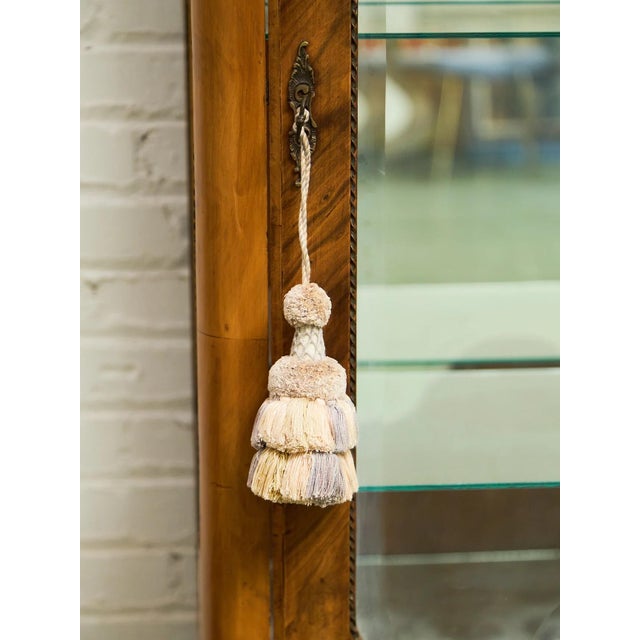 Wood Late 19th Century Georgian Art Deco Glass Display Curio For Sale - Image 7 of 12