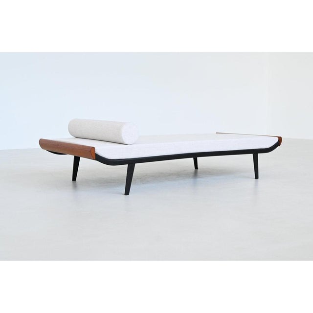 Dutch Cleopatra Daybed in White Fabric by Dick Cordemeijer for Auping, 1954 For Sale - Image 9 of 18