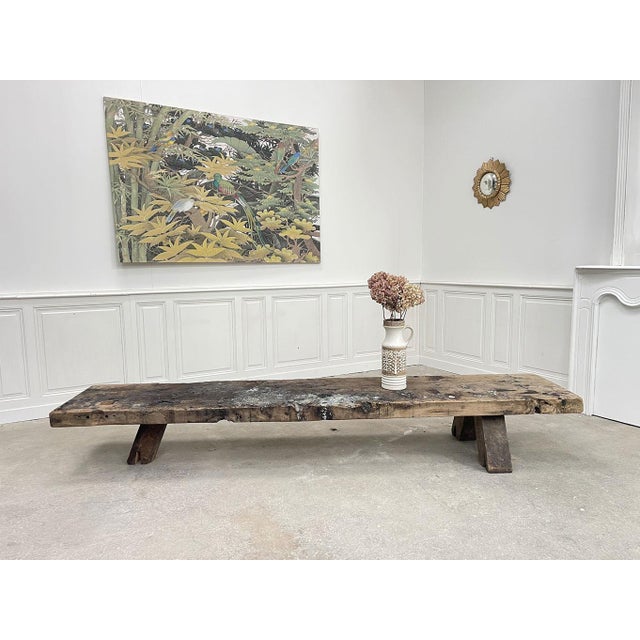 Large Oak Coffee Table, 1900s For Sale - Image 6 of 7